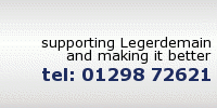Supporting Legerdemain and Making IT Better. Telephone 01298 72621